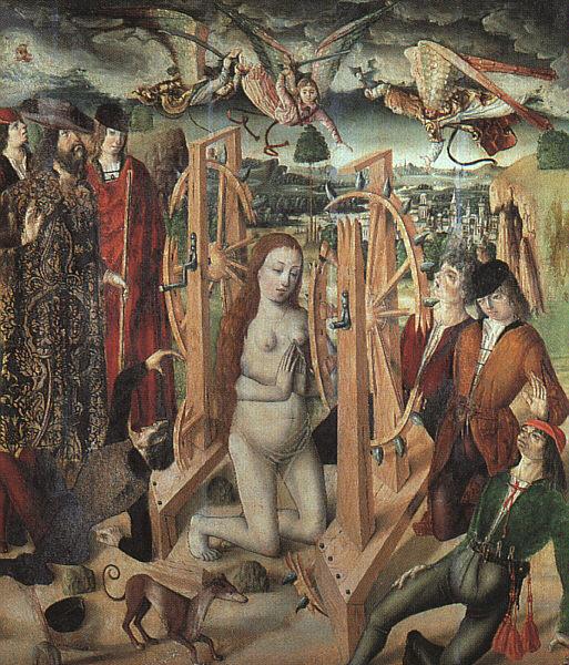 GALLEGO, Fernando The Martyrdom of Saint Catherine fg Sweden oil painting art